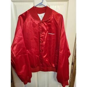 Vintage Maremont Exhaust Systems Red Snap Button Jacket Size XXL